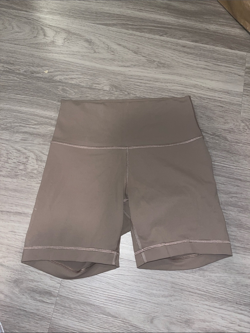 lululemon athletica High-Rise Bike Shorts in Taupe
